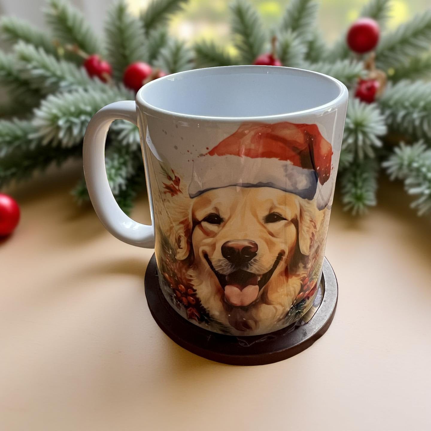 Golden Retriever Christmas Dog Mug