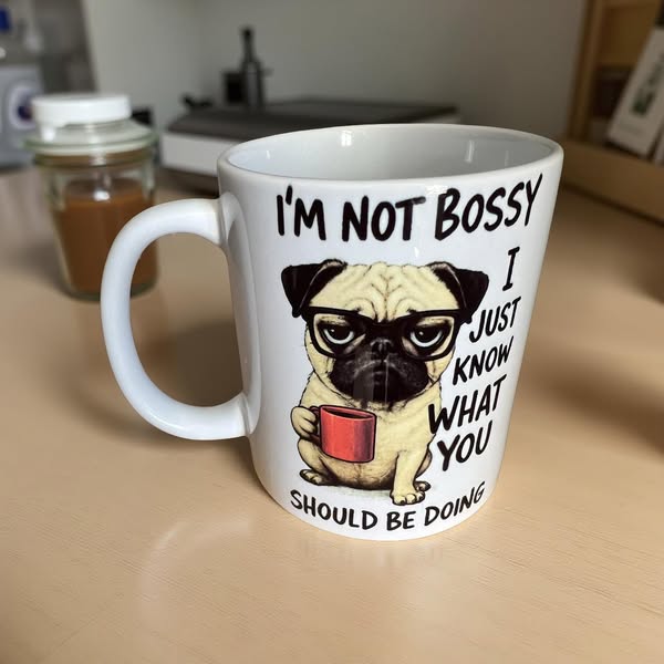 Cartoon Dog Quote Mug
