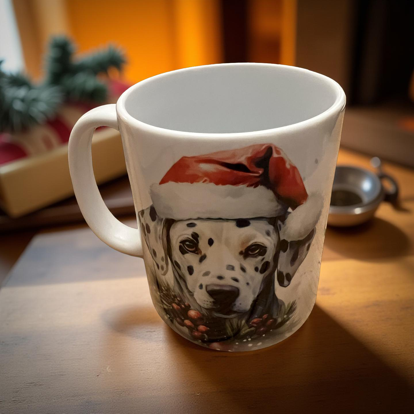 Christmas Dalmation Dog Mug