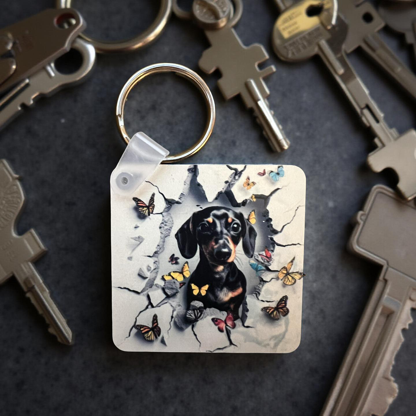 Dachshund Keyring
