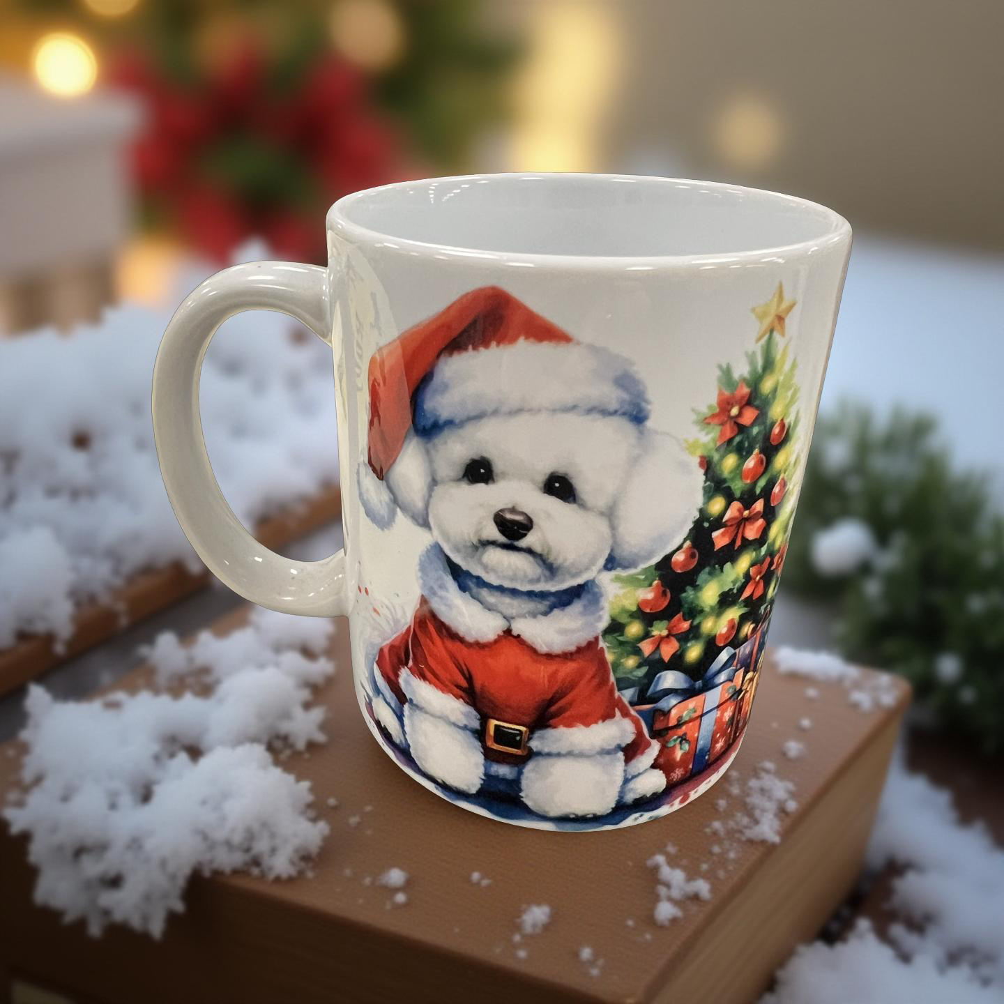 Christmas Bichon Frise Mug