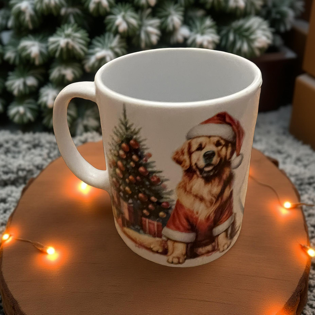 Christmas Golden Retriever Dog Mug