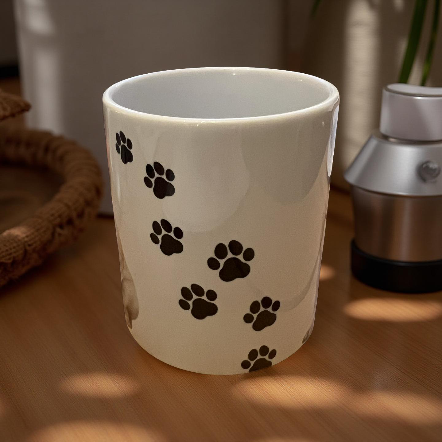 Tan Pug Dog Mug