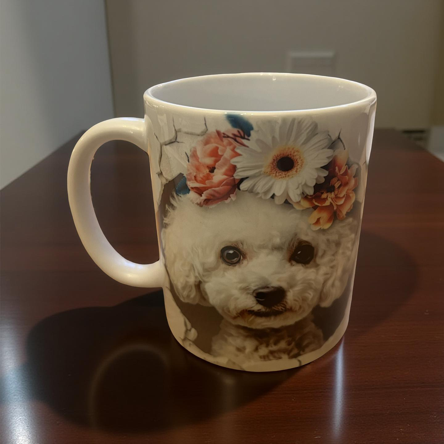 White Miniature Poodle Dog Mug
