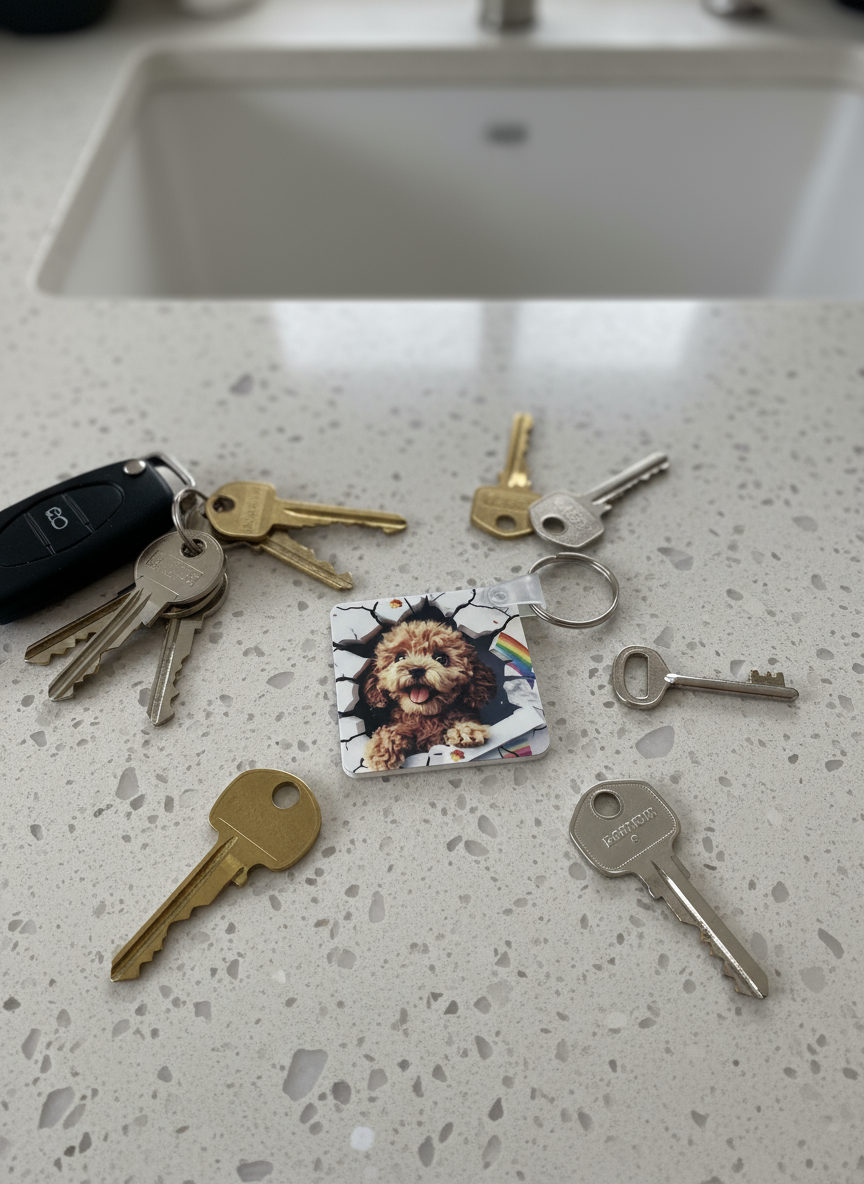 Cavapoo Keyring