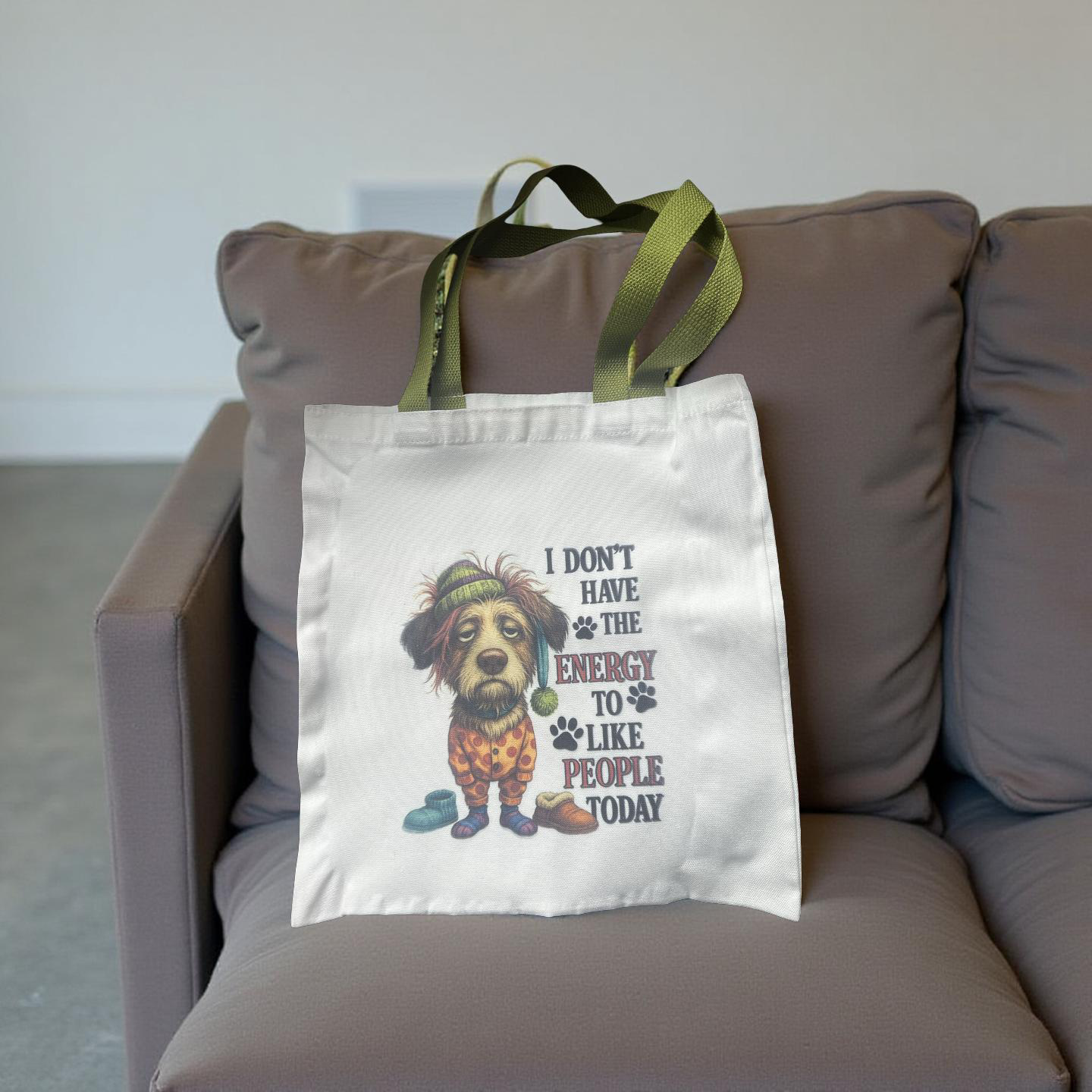 I Don't Like Mornings Tote Bag