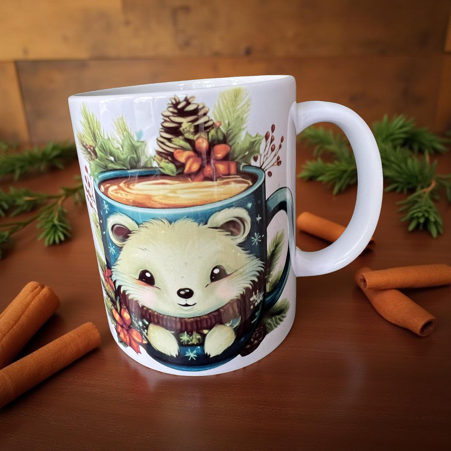Christmas Woodland Mouse Mug
