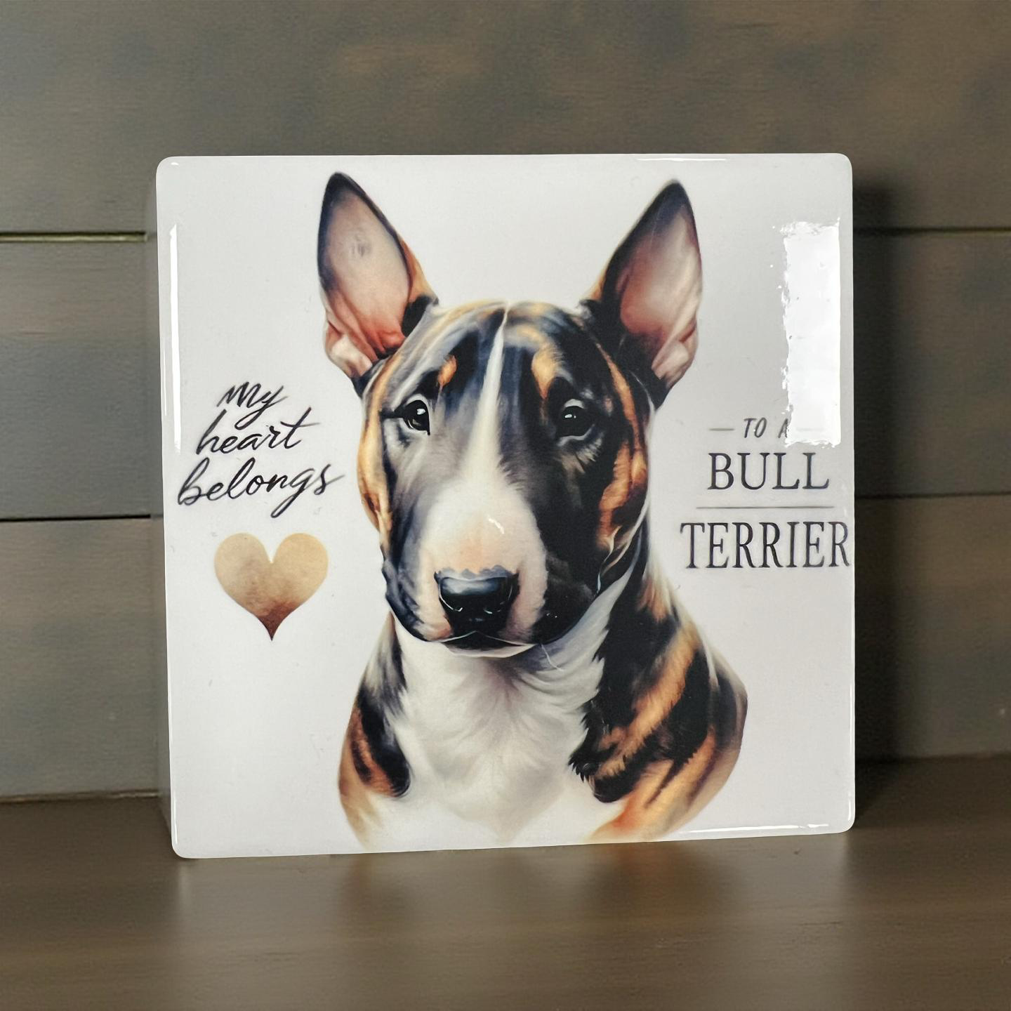 English Bullterrier Ceramic Coaster