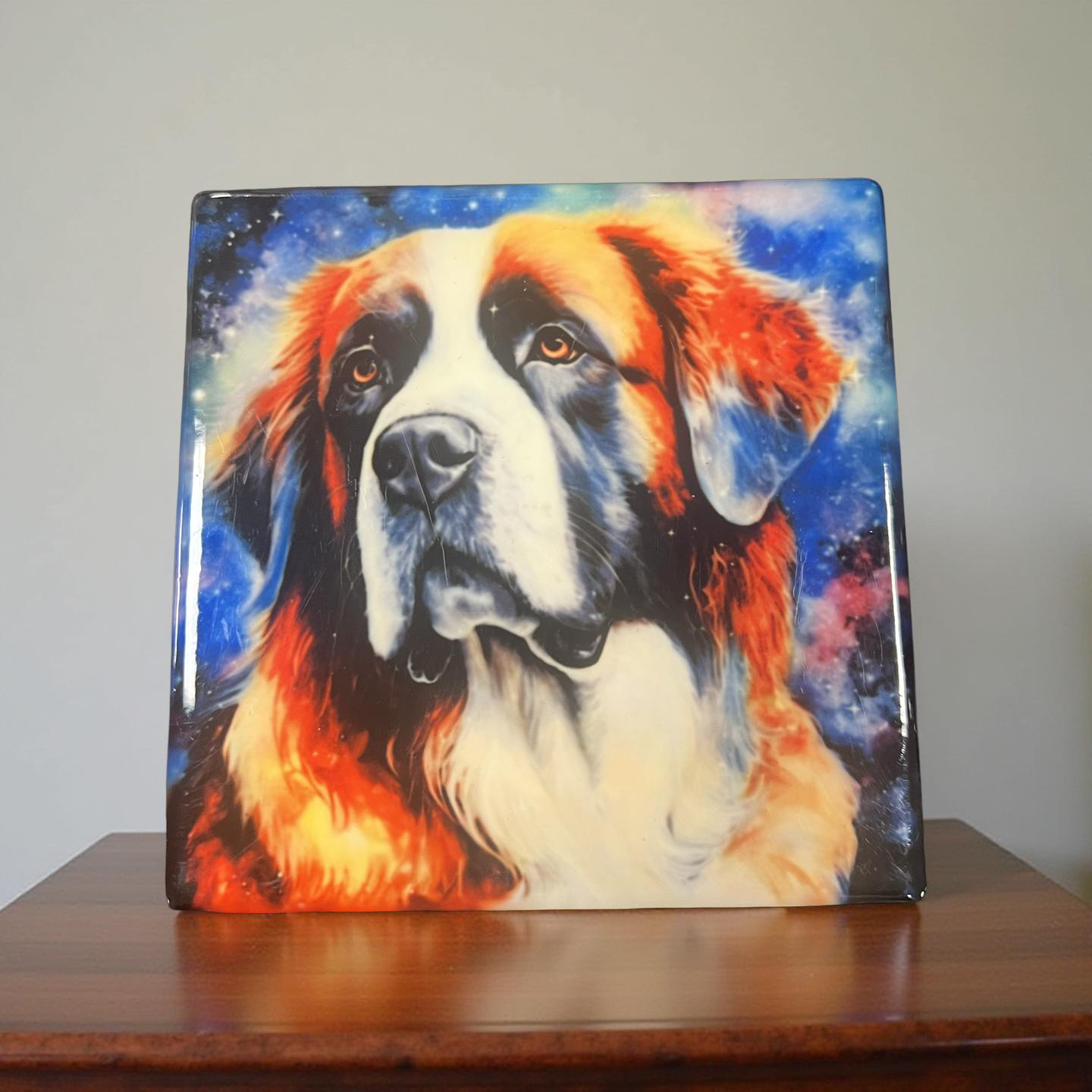 Saint Bernard Ceramic Coaster