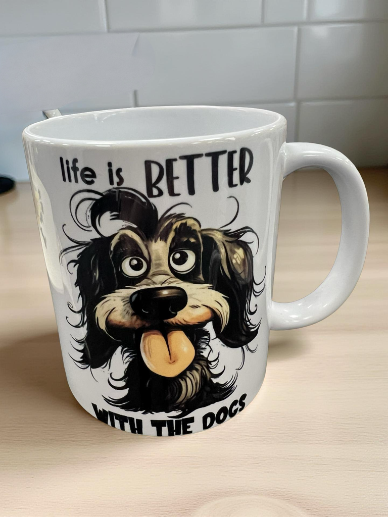 Cartoon Dog Quote Mug