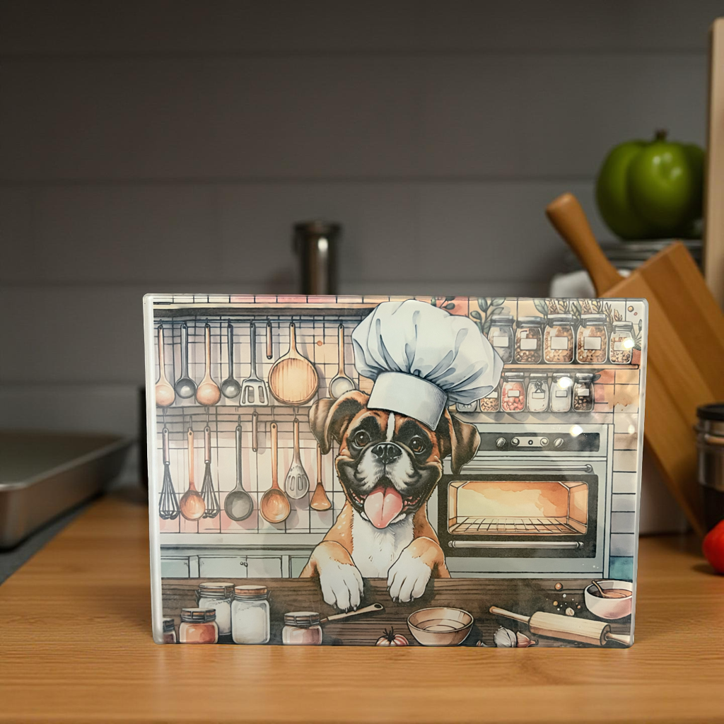 Boxer Glass Chopping Board